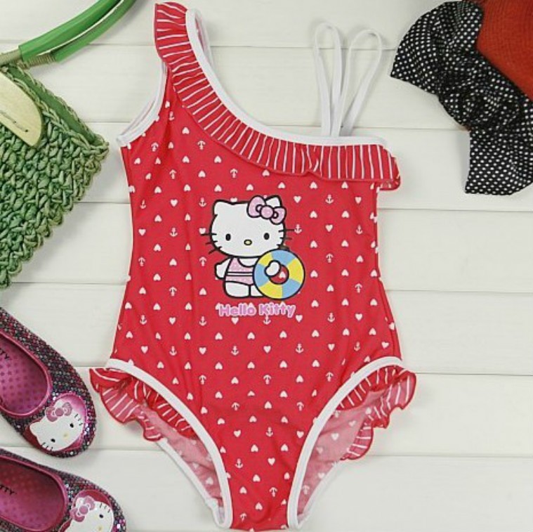 Free shipping Hello Kitty Swimwear Girls bathing suits, Kids swim suits Children swimwear swimsuit