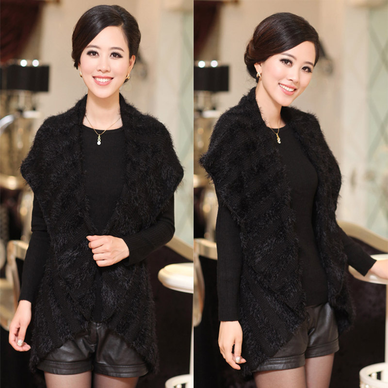 Free shipping HENG YUAN XIANG 2012 autumn knitted shawl formal fashion plus size sweater vest