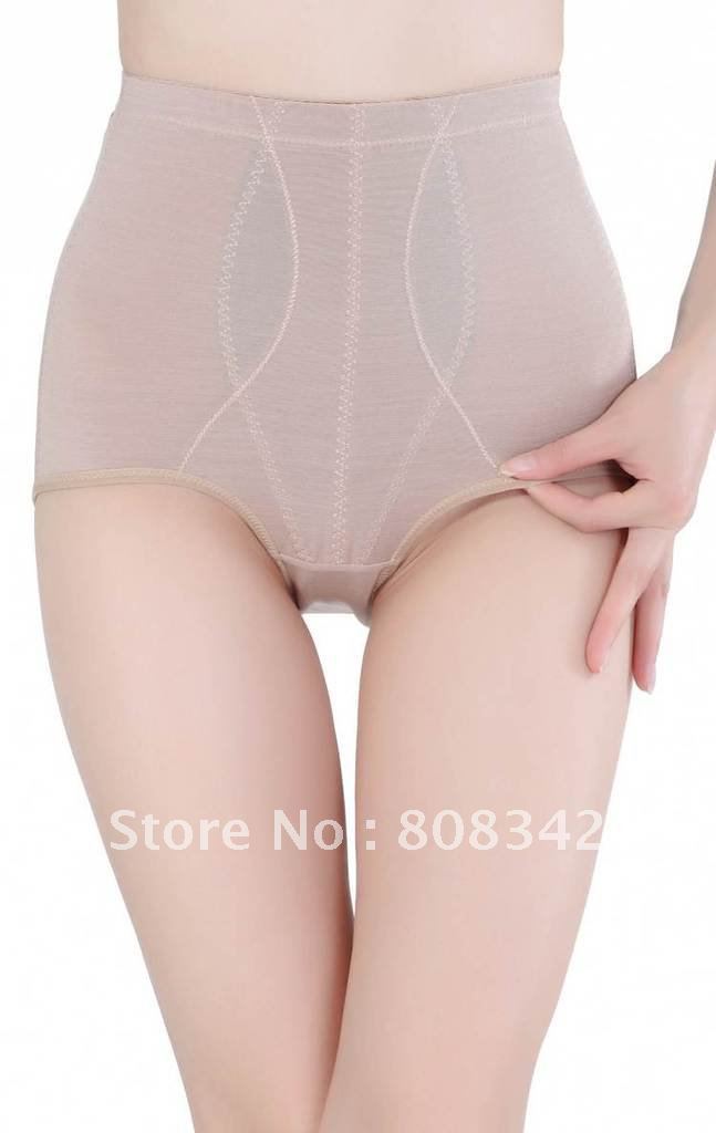 Free shipping High Quality Control Panties Lady Waist Cincher Intimate Slimming Lingerie High Waist Shaper Underwear Beige Color