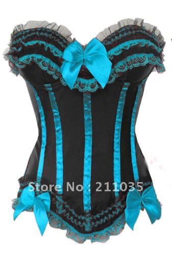 free shipping high quality Corset royal full body shaping corset stage clothing cup with wire bunch of the corset lestt bra