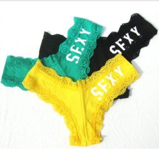 free shipping! HIGH QUALITY cotton pink SEXY print ladies' panties underwear