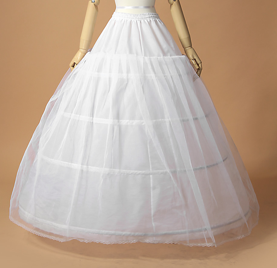 Free shipping High quality elastic wedding dress petticoats lace petticoats