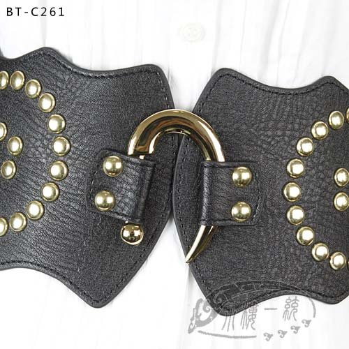 Free shipping high-quality fashion ladies belts Women Stud Leather Strech Elastic XX Wide Waist Belt Cinch Belt yeBT-C261wii