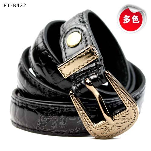 Free shipping high-quality fashion ladies beltsWomen Pin Buckle Patent Leather Belt Casual belt BT-B422
