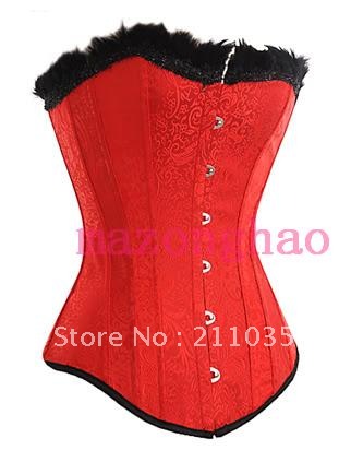 free shipping high quality  Fashion royal shapewear vest body shaping underwear waist lace formal dress shaper red