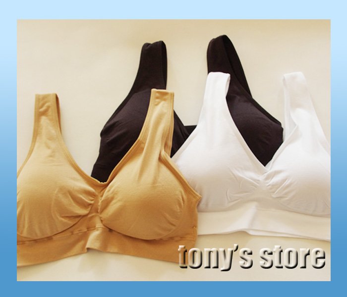 Free Shipping !High quality Genie Bra Seamless Adjustment Bra with Removable Pads Ahh Bra with Removable Pad 3pcs/set [MOQ 1lot]