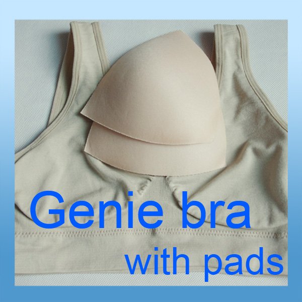 Free Shipping !High quality Genie Bra Seamless with Removable Pads normal binding can choose color and sizes  100pcs/lot