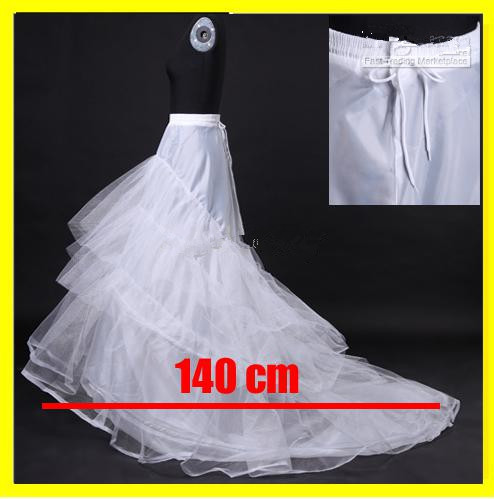 Free Shipping ! High Quality Good Handwork  White Taling Women Petticoat For Bridal Ball Gowns Court Wedding Dresses top grade