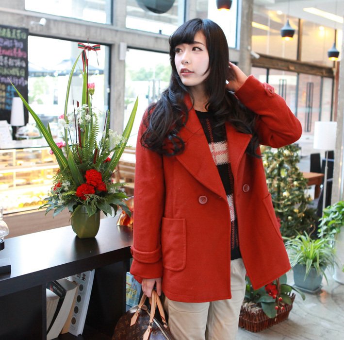 Free shipping High quality maternity clothing maternity outerwear maternity woolen wool overcoat elegant shs025