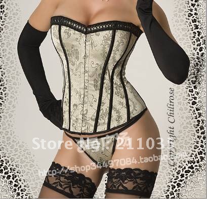 free shipping high quality silk Fashion royal bone clothing corset abdomen drawing push up female shaper