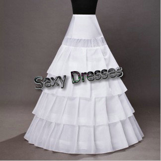 Free Shipping High Quality Wedding Accessories Multilayer A-line Floor Length Petticoat