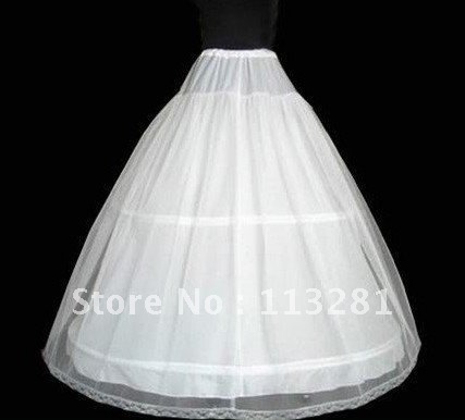 Free Shipping High Quality White Cheap Wedding Petticoat 2012