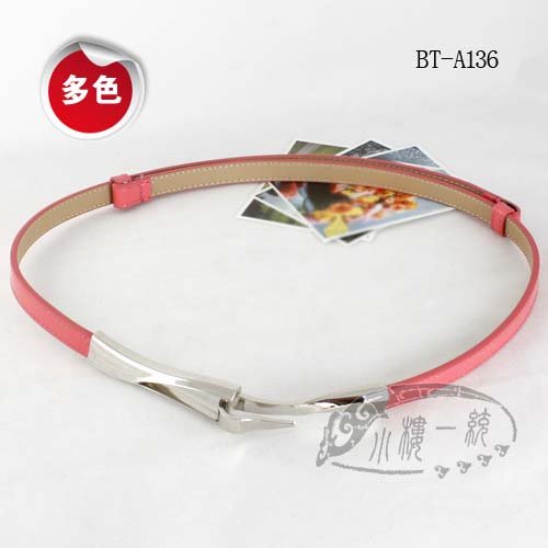 Free shipping high-quality Womens Interlocking Buckle Patent Leather Skinny fashion ladies belts BT-A136-bc