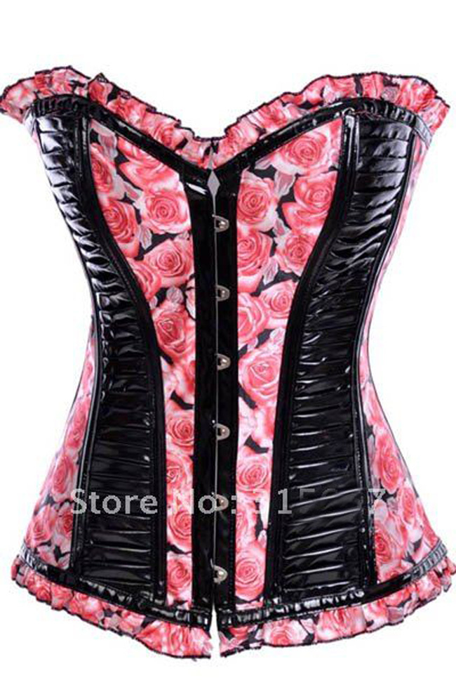 Free Shipping high qualityl Women intimates leather Sexy Lingerie Corset Retail 3250