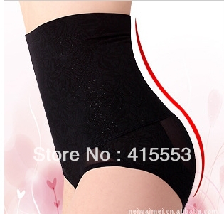 Free shipping high waist plastic belly pants, shackles hip underwear, high waist postpartum tuck pants.
