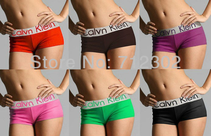 Free Shipping,holiday sale 10 pcs/ lot Best quality women's combed cotton underwear,silver band Boxer Shorts Brief underpants