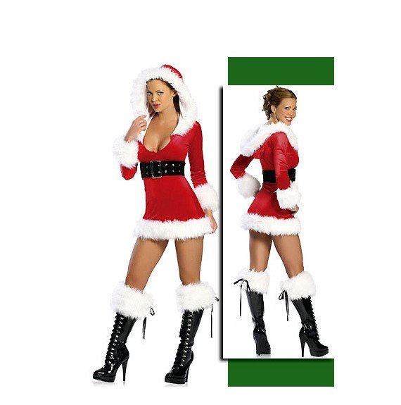 Free shipping hot Christmas party corset, Christmas sexy costume, Christmas party dress