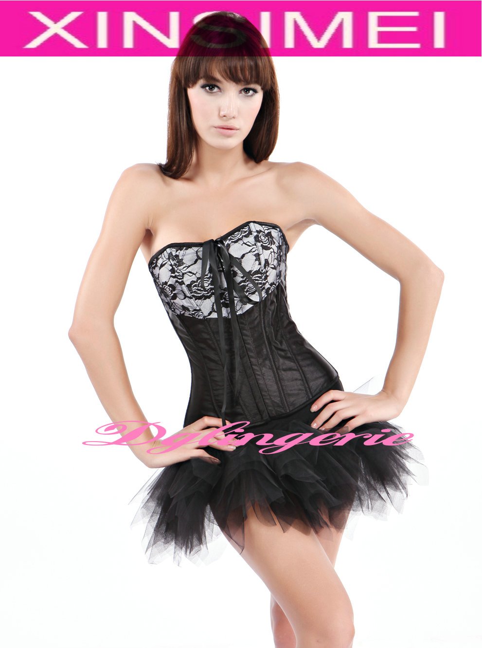 Free Shipping Hot Ladies Overbust Body Shaper  &Petticoat In Stock