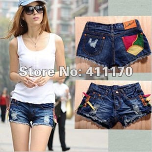 Free shipping Hot pants ,2012 Hotsale Summer Jeans Short Women