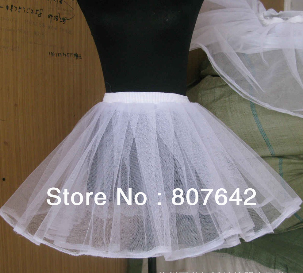 Free shipping Hot sale 2 layers NO Hoop Wedding Bridal Gown Dress Petticoat Underskirt Crinoline Wedding Accessories Sky-P010