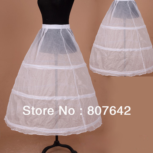Free shipping Hot sale 3 Hoop Wedding Bridal Gown Dress Petticoat Underskirt Crinoline Wedding Accessories Sky-P011