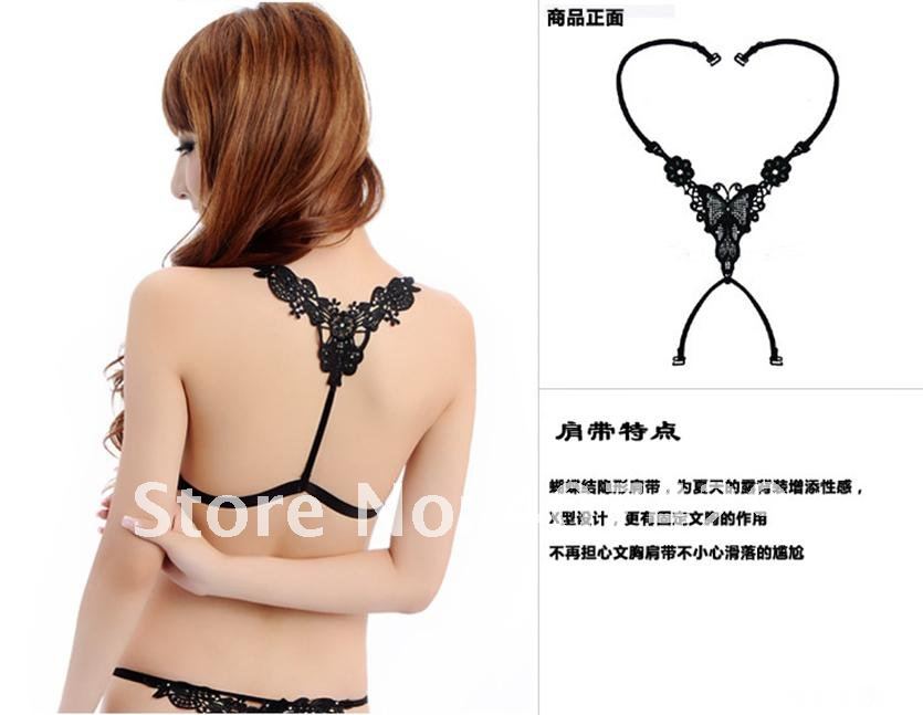 Free shipping!hot sale,charm underwear baldric,ladies Gallus,butterfly bra strap