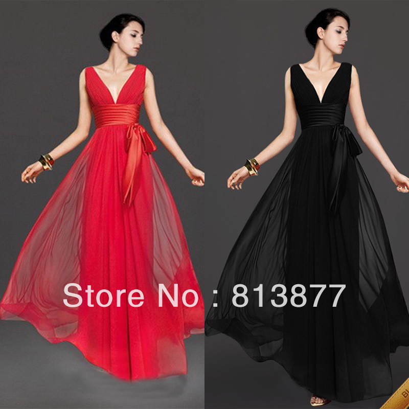 Free shipping Hot sale Charming Sexy Off-the-shoulder Waistband Ruffle Chiffon Evening Party Gowns Prom Dresses