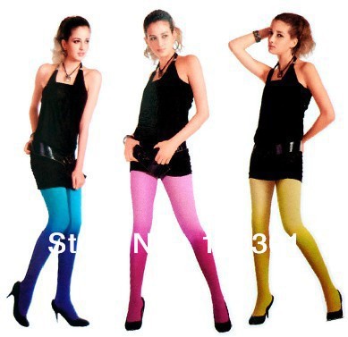 Free Shipping Hot sale Fashion Women's Watercolor Ombre Velvet Stockings Long Tights Leggings Pantyhose Wholesale DCH