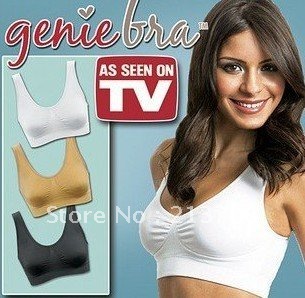 Free shipping!HOT SALE! Genie Bra Seamless Adjustment Ahh Bra with Removable Pads (3pcs a set), 3pcs/lot