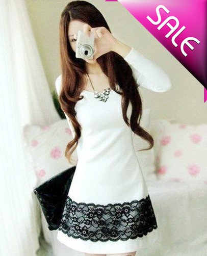 Free shipping,Hot Sale,Graceful Lady's Lace Decoration Dress,Women Casual /D22-96-61