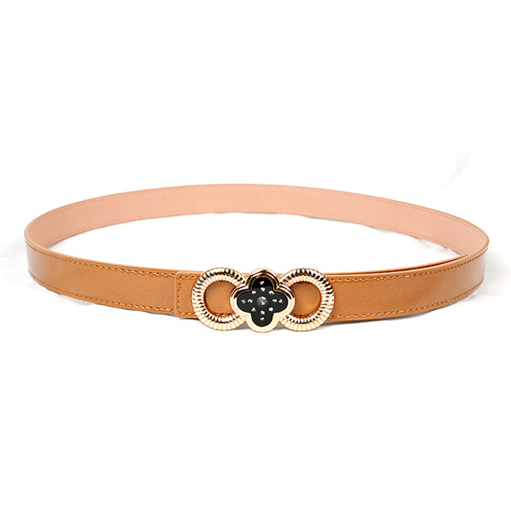 Free shipping Hot-sale high-quality Gold Toned Flower Buckle Patent Leather 1" Belt Ladies Belt Fashion Belt  mc BT-B434 fd