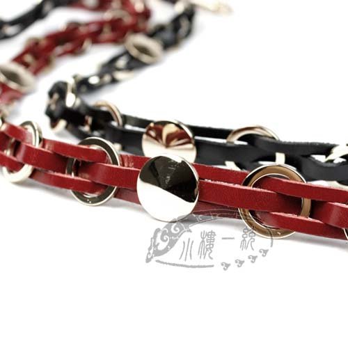 Free shipping hot-sale high-quality Women Genuine Leather Woven Metal Chain Belt fashion ladies belts eBT-D055