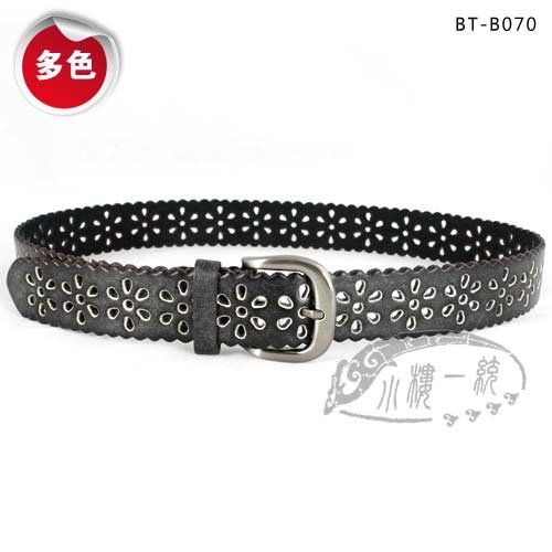 Free shipping Hot-sale  high-quality Women Pin Buckle Perforated Leather 1.4" Casual belt fashion ladies belts ffBT-B070gh