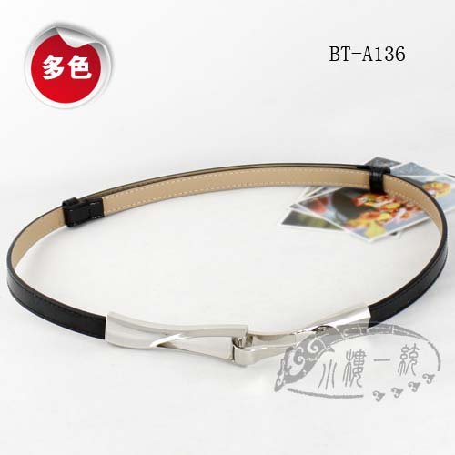 Free shipping Hot-sale high-quality Womens Interlocking Buckle Patent Leather Skinny fashion ladies belts BT-A136-nv
