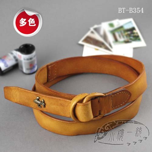 Free shipping Hot-sale imported high-quality ladies belts Retro Style Women cow Leather Double Back Belt many colors aBT-B354a