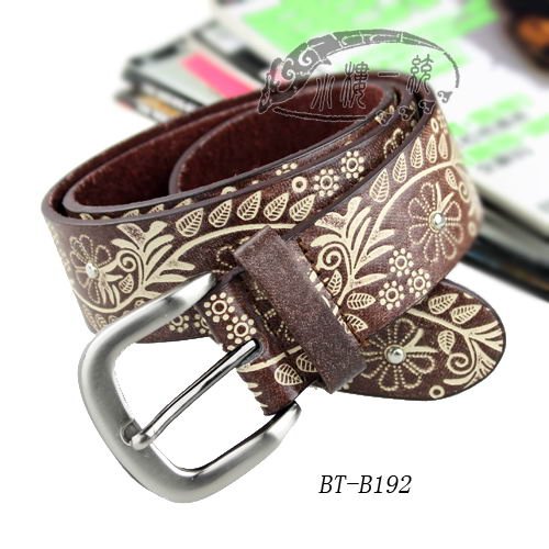 Free shipping Hot-sale imported high-quality Ladies Pin Buckle Liana Printed Leather 1.4" Casual fashion ladies belts dBT-B192d