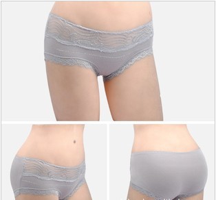 free shipping! hot sale modal sexy lace women's middle waist panties