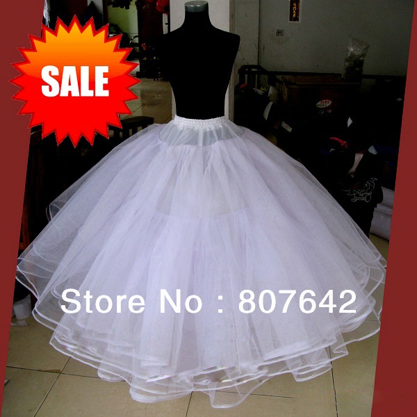 Free shipping Hot sale NO Hoop 6 layers Wedding Bridal Gown Dress Petticoat Underskirt Crinoline Wedding Accessories Sky-P016