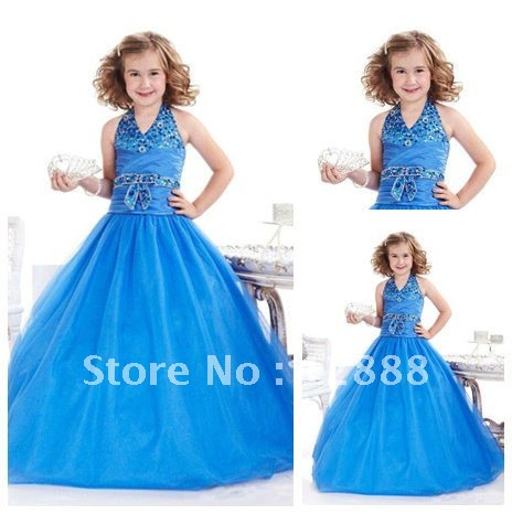 Free Shipping Hot sale Organza Stunning Party Dresses For Girls