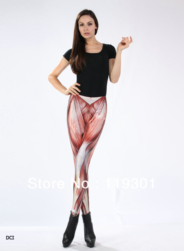Free Shipping Hot sale Sexy Lady's Galaxy Muscle Printing Leggings Elasticity Pantting Fashion Wholesale DCI