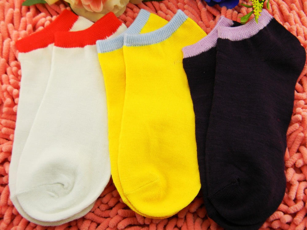 FREE SHIPPING,Hot sale women ankle socks, 100%cotton,candy colors