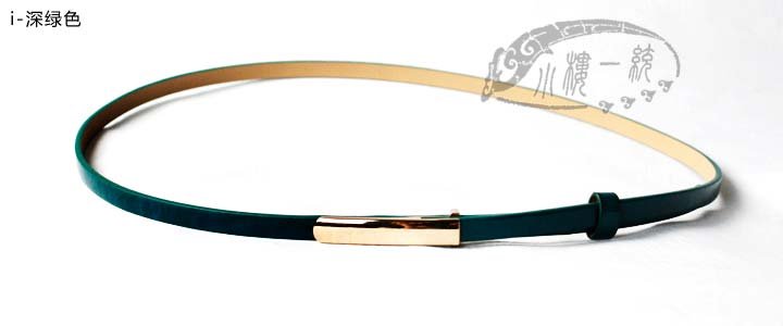 Free shipping  Hot-sale Women Gold Toned Buckle Patent Leather Skinny ladies belts leather belt ssBT-A159-1 with 11 colors