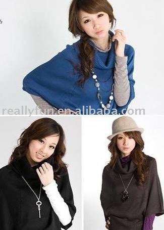 Free Shipping/Hot Sale Women's Fashion Sweater/poncho coat hoody, Ladies' Noble Elegant Cape/Shawl