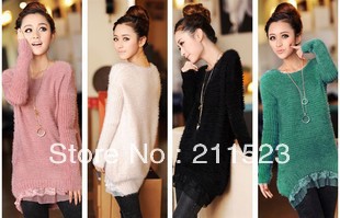 Free shipping+Hot sale!!! women's long sleeve sweaters, Fashion long sweater for women, Khaki/Green/Black/Pink/Beige/Blue