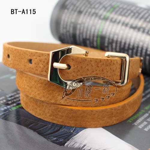 Free shipping Hot-sale Women Skinny leather Belt fashion ladies belts with Pin Buckle Many Colors dsBT-A115ds