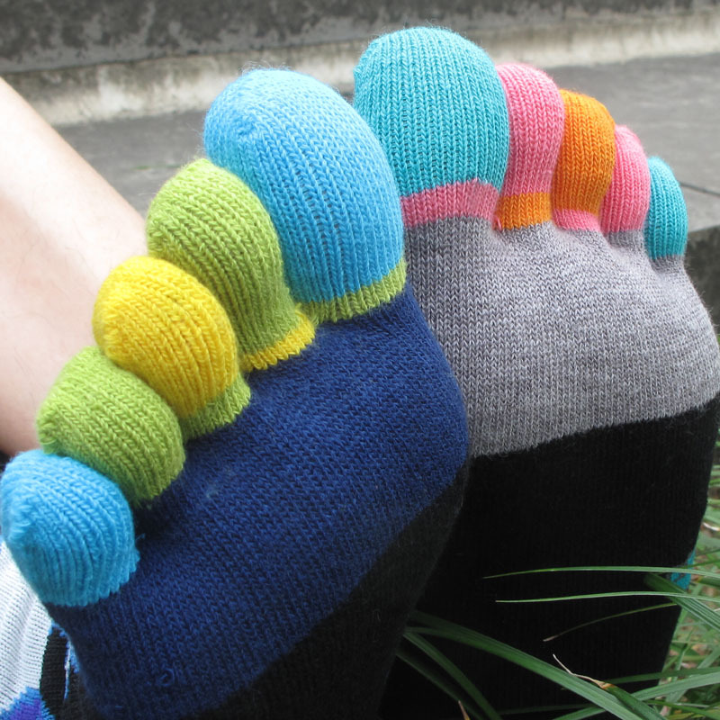 Free shipping! Hot sales 100% cotton women's toe socks cartoon  five-toe sock slippers socks,10pairs/lot