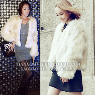 Free shipping,Hot sales,2012 winter luxury banquet bride faux mink cony hair long-sleeve fur coat,Drop shipping
