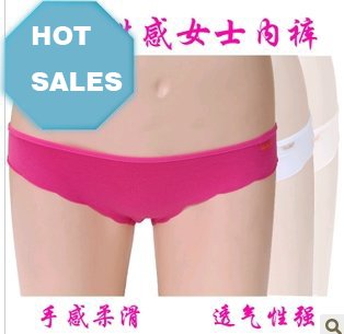 Free Shipping Hot Sales Korean Summer New Low-waist Seamless Underwear Sexy Briefs Stealth Hip Ms. Underwear