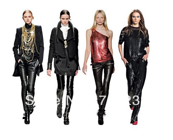 Free shipping! Hot sales  women's Winter subzero 20 degree PU leather  velvet thickening beaver warm leggings women pants 2012