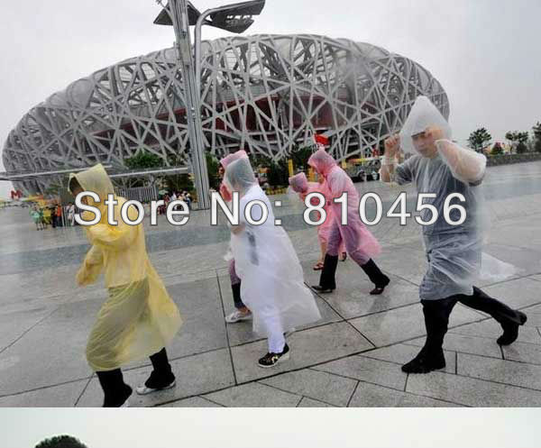 Free Shipping!Hot sell New Disposable Raincoat for Travel wholesale Poncho outdoor equipment office worker must-have 20pcs/lot